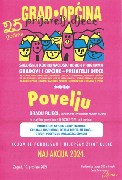Povelja Proljetni kamp RInovatoRI