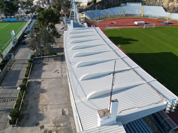 Obnovljena nadstrešnica Centralne tribine stadiona Kantrida 