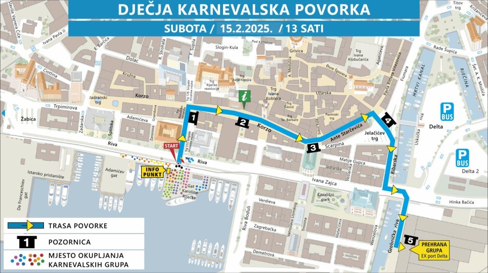 Trasa Djecje karnevalske povorke