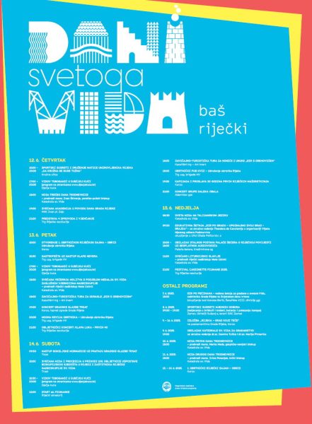 Plakat Program Dani sv. Vida 2025