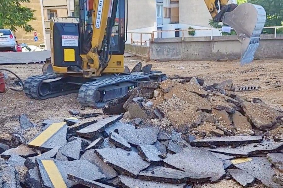 Radovi u ulici Rastočine