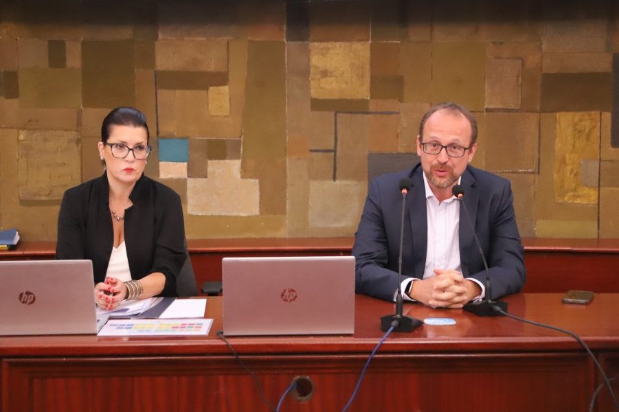 Dunja Kuhar i predsjednik Gradskog vijeća Robert Kurelić