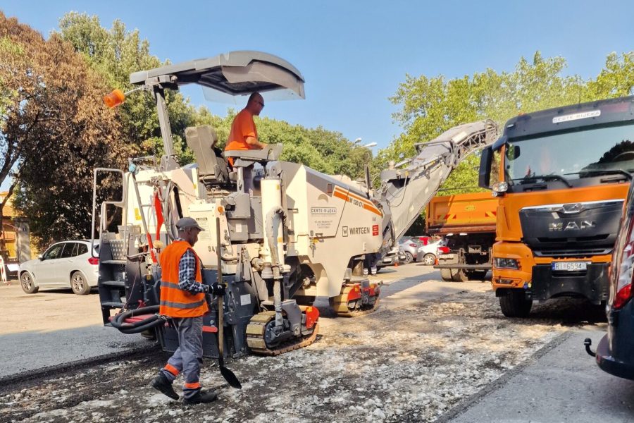 Trg braće Mažuranić, radovi