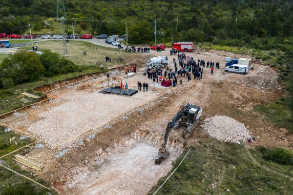 Polaganje kamena temeljca za Vatrogasni dom Hreljin