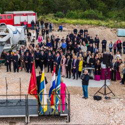 Polaganje kamena temeljca za Vatrogasni dom Hreljin