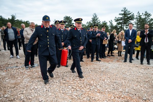 Polaganje kamena temeljca za Vatrogasni dom Hreljin