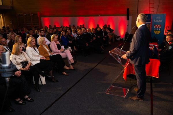 Polaganje kamena temeljca za Vatrogasni dom Hreljin