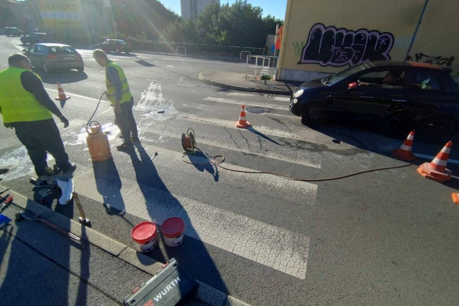 Radovi postavljanja LED markera