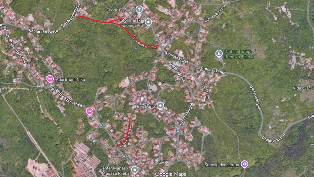 Lokacije radova Gornja Drenova