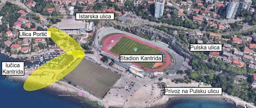 Obuhvat radova Ulica Portić