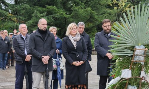 Polaganje vijenaca za Dan sjecanja na Vukovar i Skabrnju