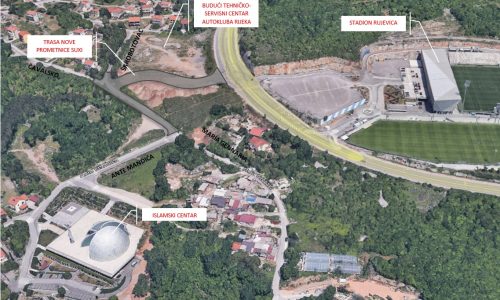Novoizgrađena prometnica SU XI na Rujevici