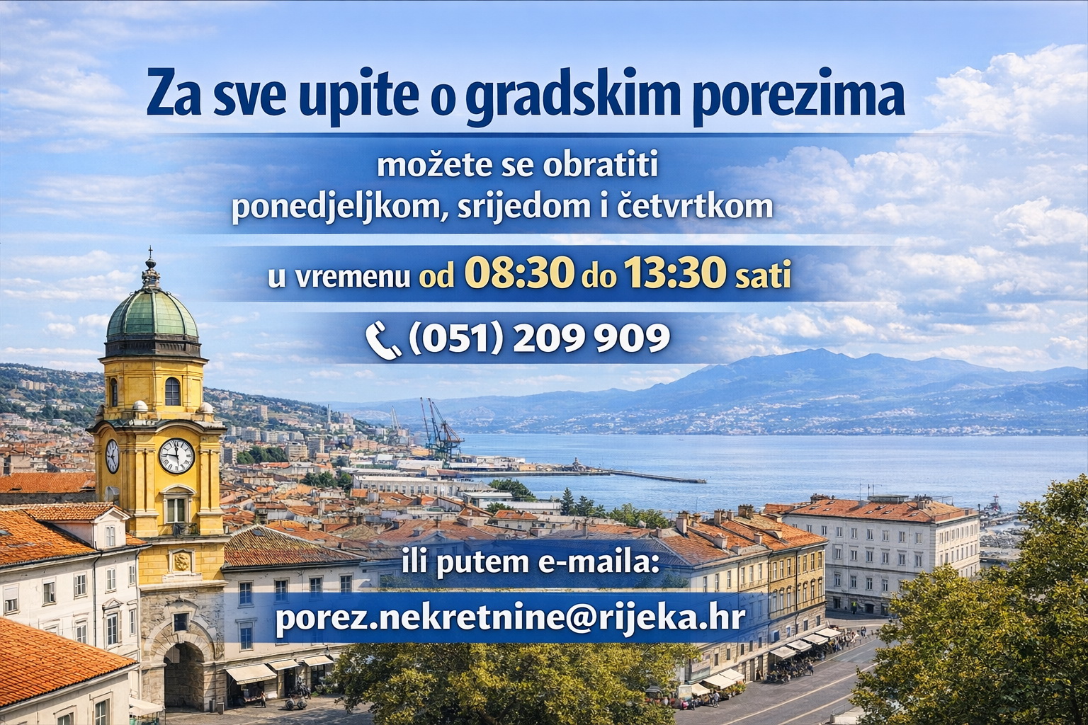 Kontakt za gradske poreze