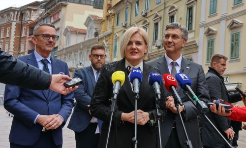 Plenković u Rijeci s Rinčić i Lukanovićem