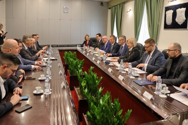 Plenković u Rijeci s Rinčić i Lukanovićem