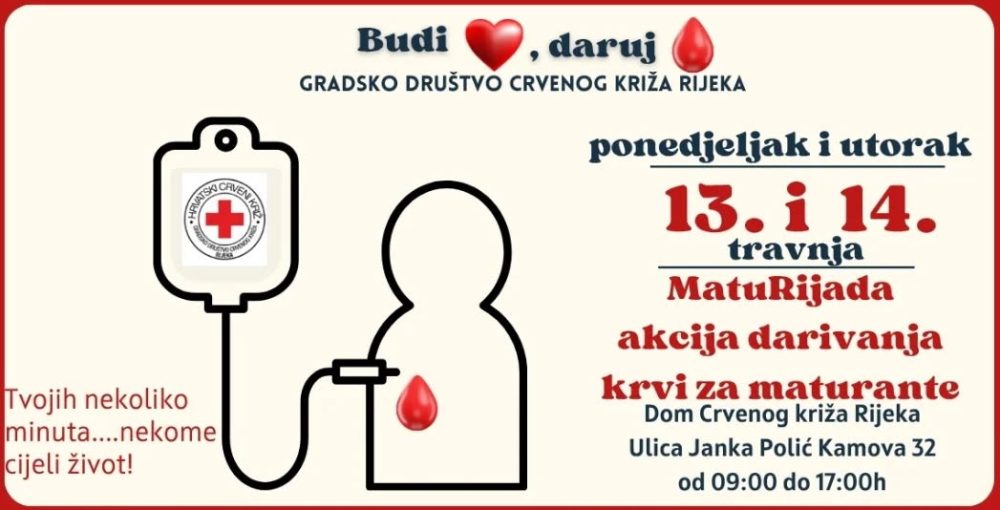 Darivanje krvi za maturante