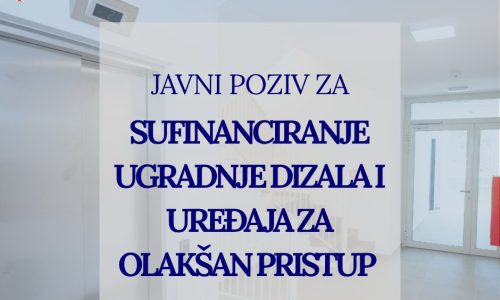 Javni poziv za sufinanciranje ugradnje dizala