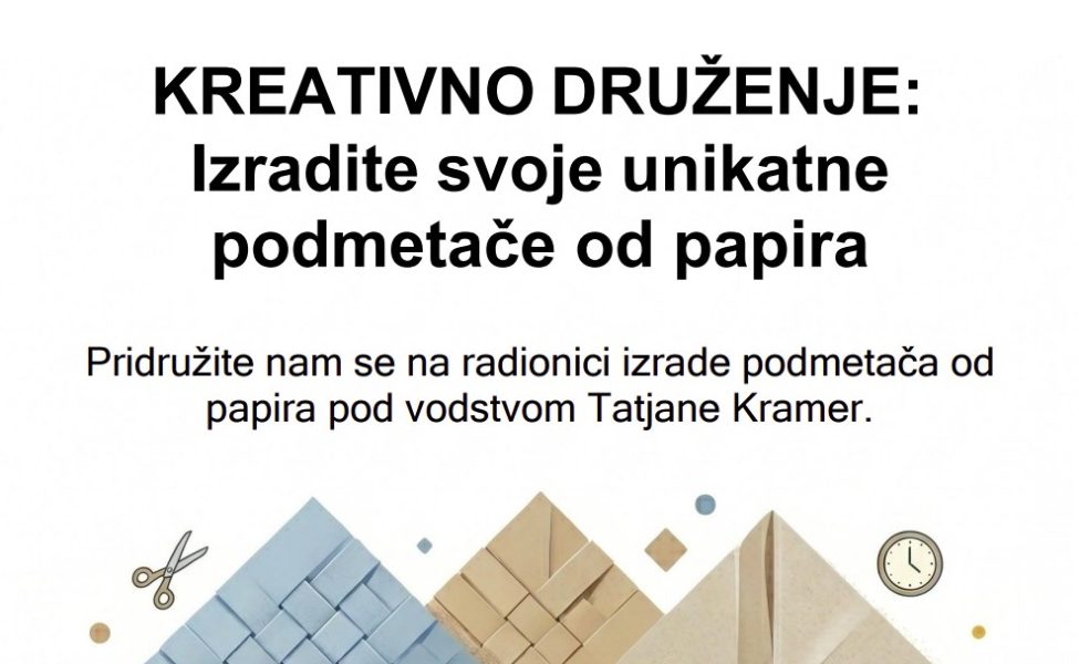 Radionica izrade podmetača od papira