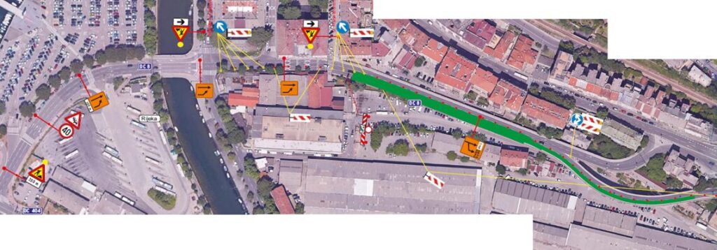 Skica radova Ulica Slavka Cindrića