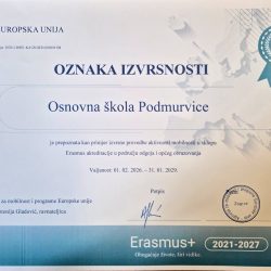 Osnovna škola Podmurvice oznaka izvrsnosti