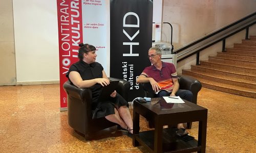 HKD - konferencija za medije IvanaL ucic i Edvin Liveric