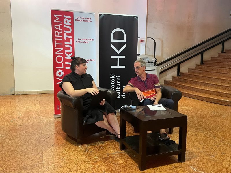 HKD - konferencija za medije IvanaL ucic i Edvin Liveric